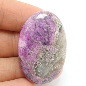 Cabochon de calcite cobalt de qualité supérieure, pierre ovale rose faite à la main, pierre précieuse en vrac pour la fabrication de bijoux uniques en son genre, 100 % naturel C-29