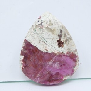 Cabochon de calcite de cobalt de qualité supérieure, poire rose, pierre faite main, pierre précieuse en vrac pour la fabrication de bijoux uniques en leur genre, 100% naturel C-29