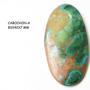 Azurit Malachit Glatt Oval Form Cabochon/Handgemachter Edelstein/Lose Stein/Zur Schmuckherstellung/Einzelstück/C-26