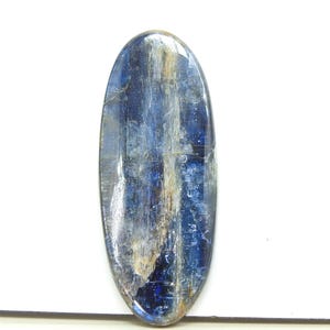 Cabochon de forme ovale lisse en cyanite bleue/41 x 17 x 4 mm environ/pierres précieuses faites main/pierres non serties/pour la fabrication de bijoux/unique en son genre/100 % naturel/C-09