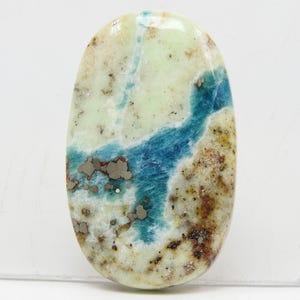 Linarit Glatte Oval Form Cabochon/47X29X6MM/Handarbeit/Heilstein/Edelsteine Für Pendent Schmuck/Einzelstück/100%Natürlich C-65
