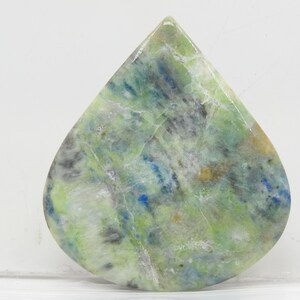 Cabochon en forme de poire lisse Linarite/45X41X6MM/fait main/pierre de guérison/pierre précieuse pour bijoux pendants/unique en son genre/100% naturel/C-65