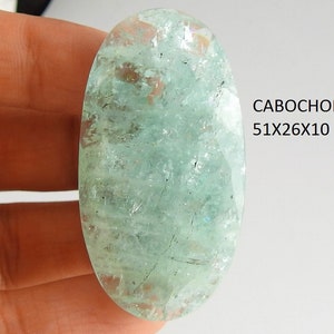 Aquamarin facettierter Cabochon/handgefertigte Edelsteine/für die Schmuckherstellung/einzigartig/100%natürlich/C-04
