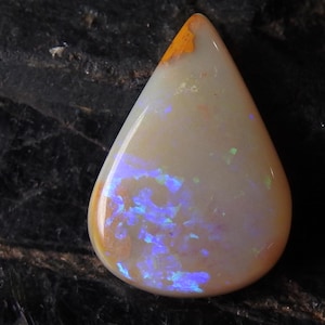 Cabochon multi fuoco liscio a forma di pera in opale australiano/16X11X4MM circa/pietra preziosa sciolta/per la creazione di gioielli/MS