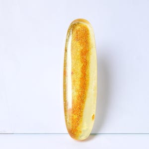 Amber Smooth Oval Shape Cabochon 80X22X11MM Loose Gemstone For Making Jewelry One Of A Kind Wholesaler Supplies C-13