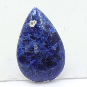 Cabochon a forma di pera liscia in sodalite/33X21X6MM circa/Pietra preziosa fatta a mano/Per realizzare gioielli/Unico nel suo genere/100% naturale/C-21