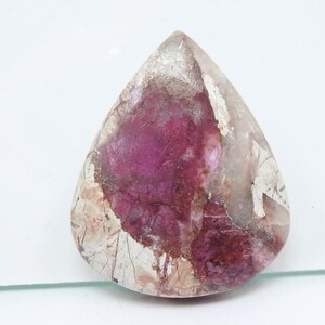 Cabochon de calcite de cobalt de qualité supérieure, poire rose, pierre faite main, pierre précieuse en vrac pour la fabrication de bijoux uniques en leur genre, 100% naturel C-29