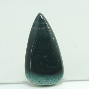 Cabochon lisse en forme de poire, jaspe sanguin, 36 x 22 x 6 mm, fait main, pierre non sertie, pour la fabrication de bijoux, pendentif, pièce unique, 100 % naturel C-114