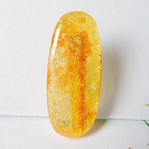 Amber Smooth Oval Shape Cabochon 44X19X10MM Loose Gemstone For Making Jewelry One Of A Kind Wholesaler Supplies C-13