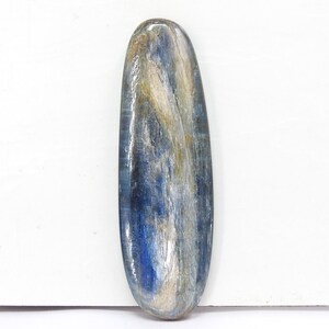 Cabochon de forme ovale lisse en cyanite bleue/57 x 18 x 6 mm environ/pierres précieuses faites à la main/pierres non serties/pour la fabrication de bijoux/unique en son genre/100 % naturel/C-09