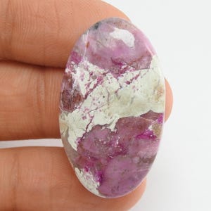 Cabujón de calcita de cobalto rosa ovalado de primera calidad, piedra preciosa suelta hecha a mano para hacer joyas, pieza única, 100 % natural, C-29