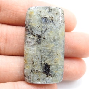 Cabochon lisse en forme de rectangle en cyanite bleue/39X21X6MM environ/Pierres précieuses faites main/Pierres non serties/pour la fabrication de bijoux/100% naturel/C-09