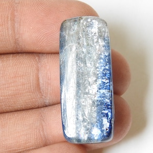 Blau Kyanit glatte Rechteck Form Cabochon / 39X16X6MM Ungefähr / Handgemachte Edelstein / Lose Stein / für die Herstellung von Schmuck // 100% Natural / C-09