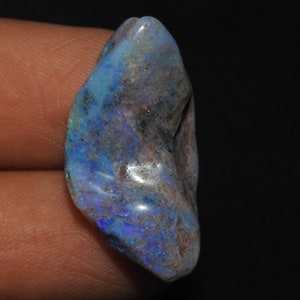 Australische Opal Scheibe / 27X14X6 MM / Rohstein roh / Edelsteinplatte / Mineralien / Schmuckherstellung / 100% natürlich / Zubehör für Großhändler CAB-8