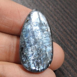 Kyanit Glatte Fancy Form Cabochon 30X16X4 MM Ca. Handgemachte Edelstein-lose Stein für die Herstellung von Schmuck ein einer Art 100%natürlichen C-75