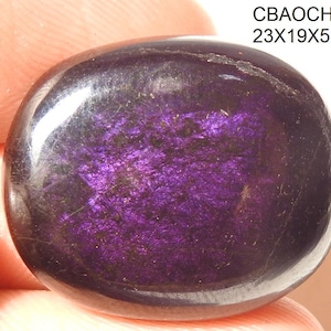 Cabochon de forme fantaisie lisse purpurite/emballage métallique/tissage/utiliser comme pendentif/cadeau pour elle/C-117