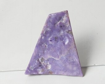 Charoite Natural Polished Rough Slice/40X37X6 MM Approx/Mineral/Loose Raw Stone/For Making Jewelry/One Of A Kind