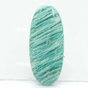 Cabochon de forme ovale lisse en amazonite/46 x 20 x 9 mm/fait main/pierres précieuses pour pendentif/bijou/unique en son genre/C-78 100 % naturel