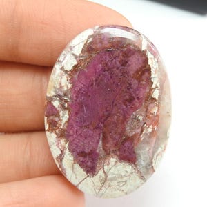Cabochon de calcite cobalt de qualité supérieure, pierre ovale rose faite à la main, pierre précieuse en vrac pour la fabrication de bijoux uniques en son genre, 100 % naturel C-29