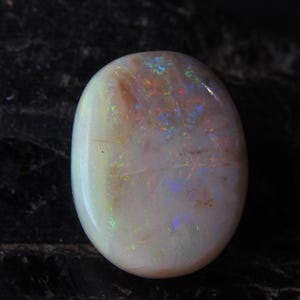 Opale australiano Multi Fuoco Liscio Forma Ovale Cabochon 18X14X7MM Circa Per Realizzare Gioielli Pietra Naturale Pietra Preziosa Sfusa MS