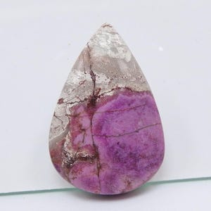 Cabochão de calcita de cobalto de alta qualidade, pedra preciosa solta, pera rosa, feita à mão, para fazer joias, única, 100% natural, C-29