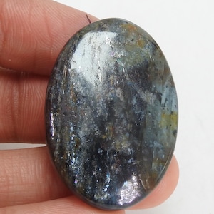 Kyanit glatte ovale Form Cabochon 39X27X4 MM Ca. Handgemachte Edelstein-lose Stein für die Herstellung von Schmuck ein einer Art 100%natürlichen C-11