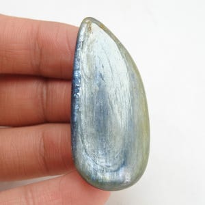 Kyanit Glatte Fancy Form Cabochon 49X22X6 MM Ca. Handgemachte Edelstein-lose Stein für die Herstellung von Schmuck ein einer Art 100%natürlichen C-11