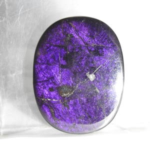 Purpurite Cabochão Suave em forma de lágrima oval/37X29X5MM/Envoltório de fio/Tecelagem/Use como pingente/Presente para ela/C-116