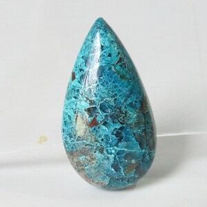 Shattuckite gladde peervorm cabochon/30X16X7MM ca./voor het maken van sieraden/handgemaakte edelsteen/natuursteen/groothandelaar/benodigdheden/C-29