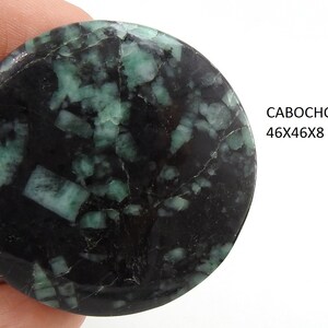 Emerald Smooth Fancy Shape Cabochon/Handmade/ Loose Stone/Healing Gemstone/For Making Jewelry/Pendent/One of Kind/100%Natural C-83