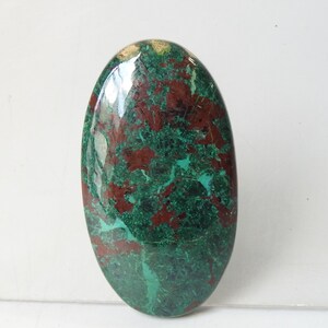 Cabochon de forme ovale lisse azurite malachite/48 x 26 x 7 mm/pierres précieuses faites main/pierres non serties/pour la fabrication de bijoux/unique en son genre/100 % naturel/C-27