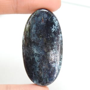 Kyanit glatte ovale Form Cabochon 44X23X5 MM ca. Handgemachte Edelstein-lose Stein für die Herstellung von Schmuck ein einer Art 100%natürlichen C-11