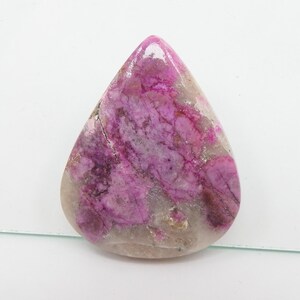 Cabochon de calcite de cobalt de qualité supérieure, poire rose, pierre faite main, pierre précieuse en vrac pour la fabrication de bijoux uniques en leur genre, 100% naturel C-29