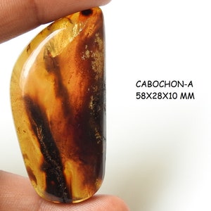 Amber gladde fancy vorm cabochon/losse edelsteen/handgemaakte steen/voor het maken van sieraden/100% natuurlijke groothandel/benodigdheden/C-12