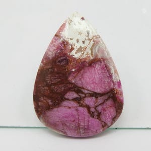 Cabochon de calcite de cobalt de qualité supérieure, poire rose, pierre faite main, pierre précieuse en vrac pour la fabrication de bijoux uniques en leur genre, 100% naturel C-29