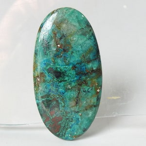 Shattuckiet gladde ovale vorm cabochon/47 x 24 x 7 mm ca./voor het maken van sieraden/handgemaakte edelsteen/natuursteen/groothandel/benodigdheden/C-29
