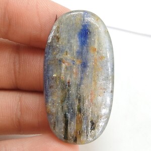 Kyanit glatte ovale Form Cabochon 40X21X4 MM ca. Handgemachte Edelstein-lose Stein für die Herstellung von Schmuck ein einer Art 100%natürlichen C-11