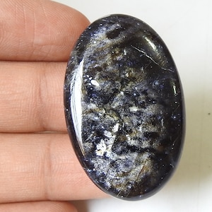 Iolith Sonnenstein glatte ovale Form Cabochon/Feldspat/41X26X7 MM ungefähr/lose Stein/für die Herstellung von Schmuck/Anhänger/100% natürlich C-104