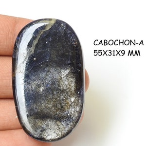 Iolith Sonnenstein glatte ovale Form Cabochon/Feldspat/handgefertigte Edelstein/lose Stein/für die Herstellung von Schmuck/Anhänger/100% natürlich C-105
