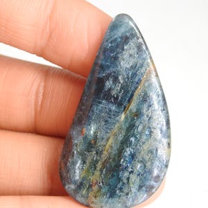 Kyanite Smooth Fancy Shape Cabochão 44X24X4 MM Aproximadamente Pedra Preciosa Feita à Mão Pedra Solta Para Fazer Jóias Únicas 100% Natural C-11