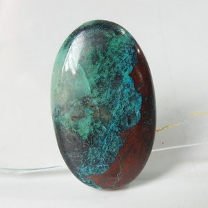 Shattuckite gladde ovale vorm cabochon/36X22X7 MM ca./voor het maken van sieraden/handgemaakte edelsteen/natuursteen/groothandelaar/benodigdheden/C-29