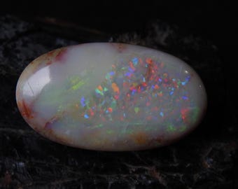 Australian Opal Multi Fire Smooth Oval Shape Cabochon 29X16X9MM Approx For Making Jewelry Natural Stone Loose Gemstone Wholesaler MS