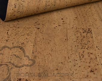 SUBERISE Cork Leather Light brown 50x70 cm - an eco-friendly cork fabric from Portugal, perfect for sewing handbags and DIY handcrafts