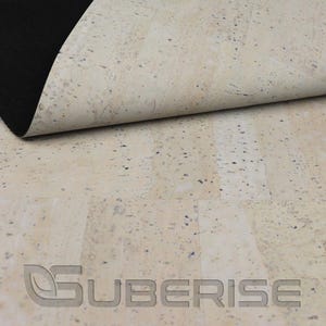 SUBERISE Corcho Cuero Gris 50 x 70 cm - un tejido de corcho ecológico de Portugal, perfecto para coser bolsos y manualidades de bricolaje