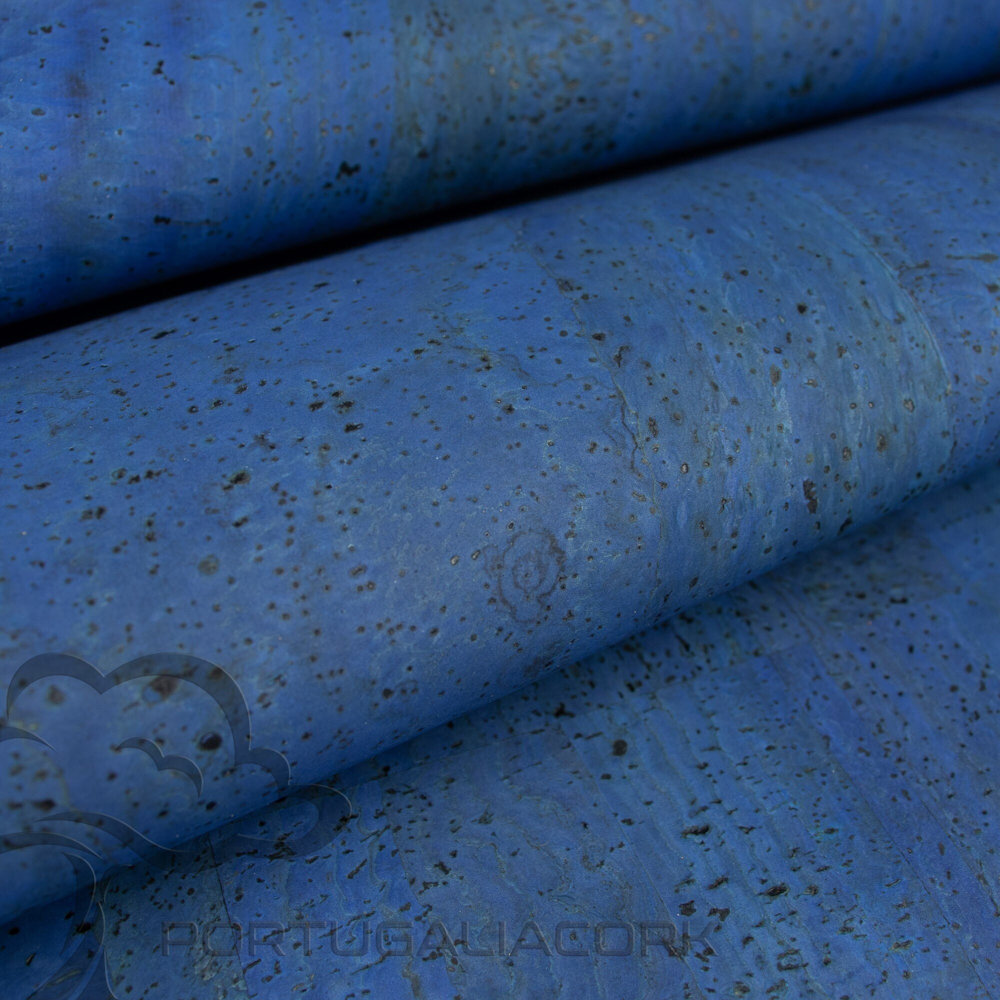 SUBERISE Cork Leather Denim Blue 50x70 Cm - an Eco-friendly Cork