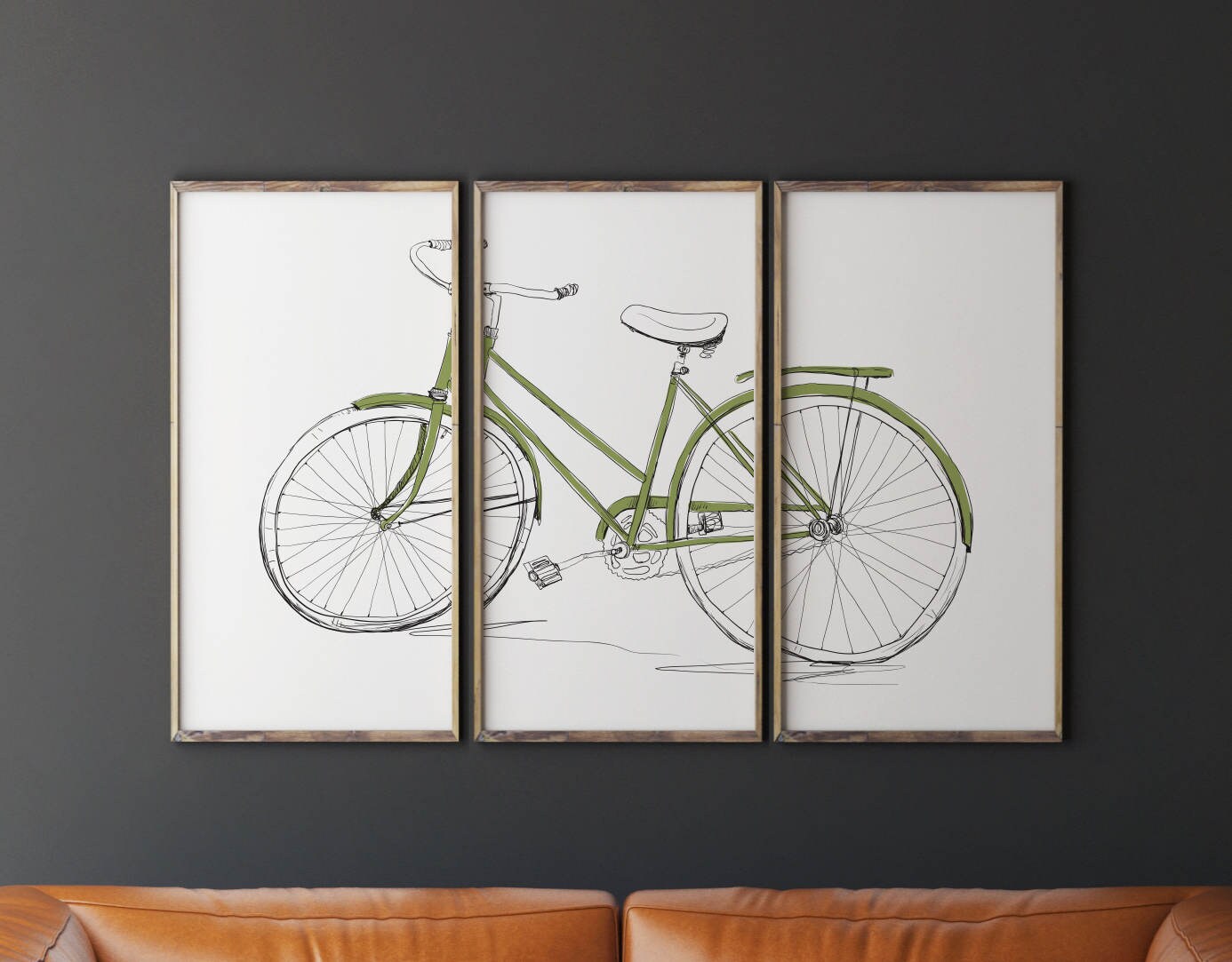 Printable Bicycle Art, Bicycle Wall Art, Bicycle Triptych