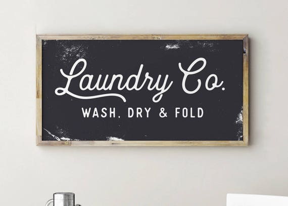 Printable Sign Laundry Co Sign Laundry Room Decor | Etsy