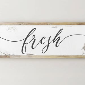 Printable Fresh Sign, Kitchen Signs, Kitchen Decor, Kitchen Wall Decor, Farmhouse Decor, Farmhouse Sign, Magnolia Sign, Fixerupper Decor