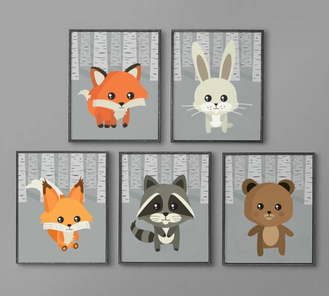 Printable Boy Room Decorations, Boy Nursery, Woodland Nursery Decor ...