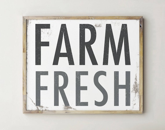 Printable Farm Fresh Sign Printable Farmhouse Sign Farm Etsy